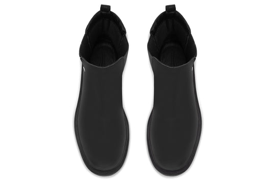 Pitch Black Platform Chelsea Boots