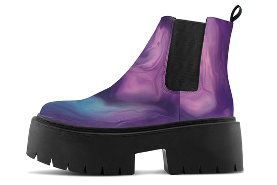 Prismatic Currents Platform Chelsea Boots