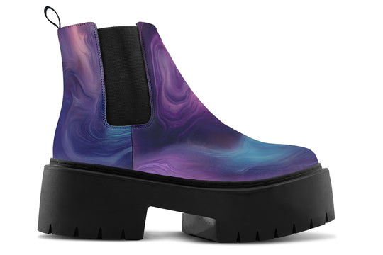 Prismatic Currents Platform Chelsea Boots