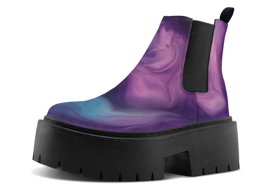 Prismatic Currents Platform Chelsea Boots
