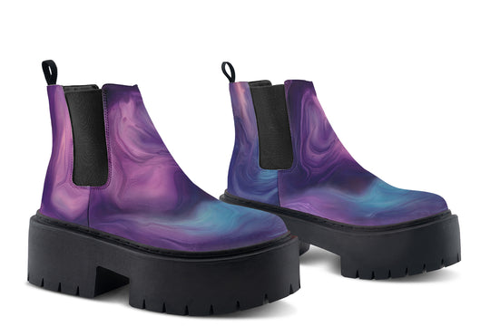 Prismatic Currents Platform Chelsea Boots