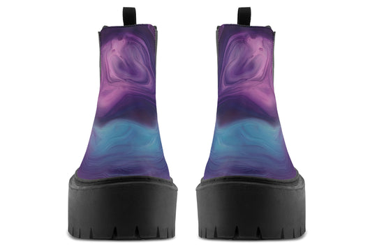 Prismatic Currents Platform Chelsea Boots