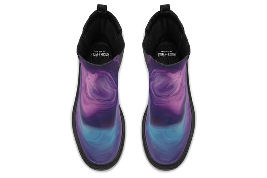 Prismatic Currents Platform Chelsea Boots