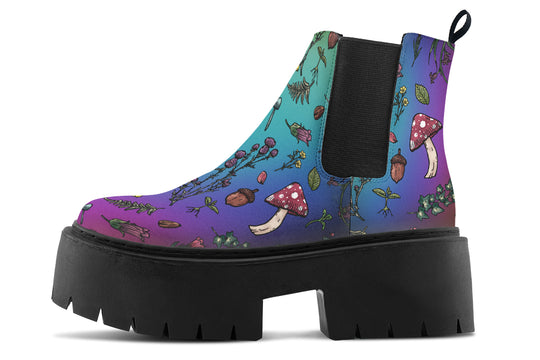 Rainbow Herbology Platform Chelsea Boots