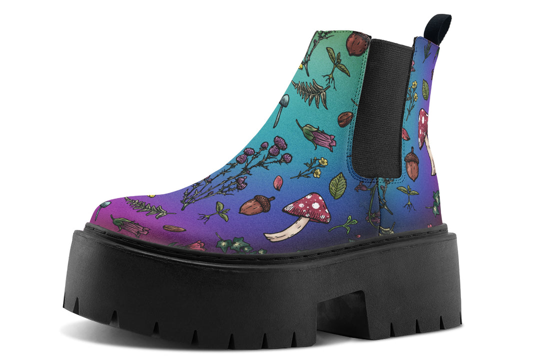 Rainbow Herbology Platform Chelsea Boots