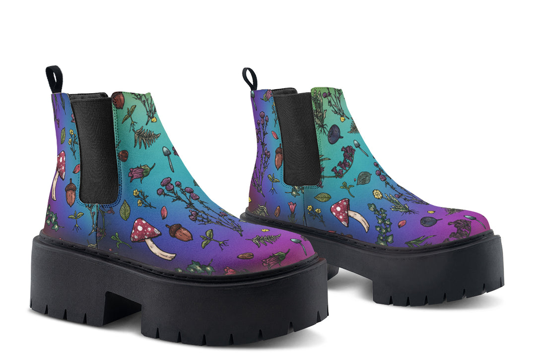 Rainbow Herbology Platform Chelsea Boots