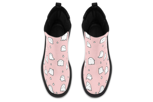 Rose Ghost Party Platform Chelsea Boots