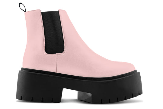 Rose Quartz Platform Chelsea Boots