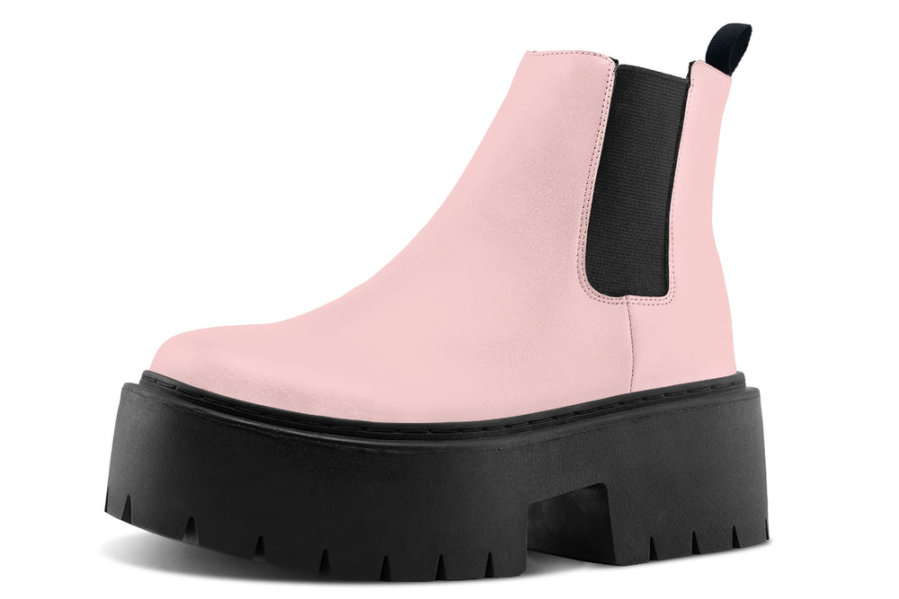 Rose Quartz Platform Chelsea Boots