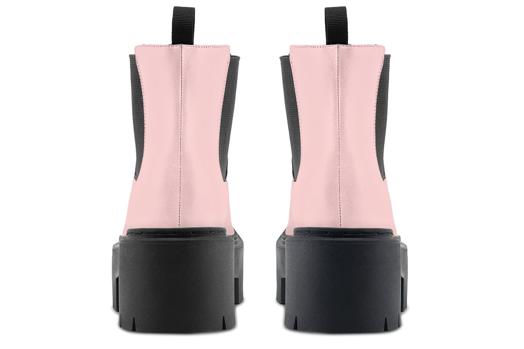 Rose Quartz Platform Chelsea Boots