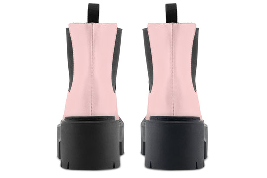 Rose Quartz Platform Chelsea Boots