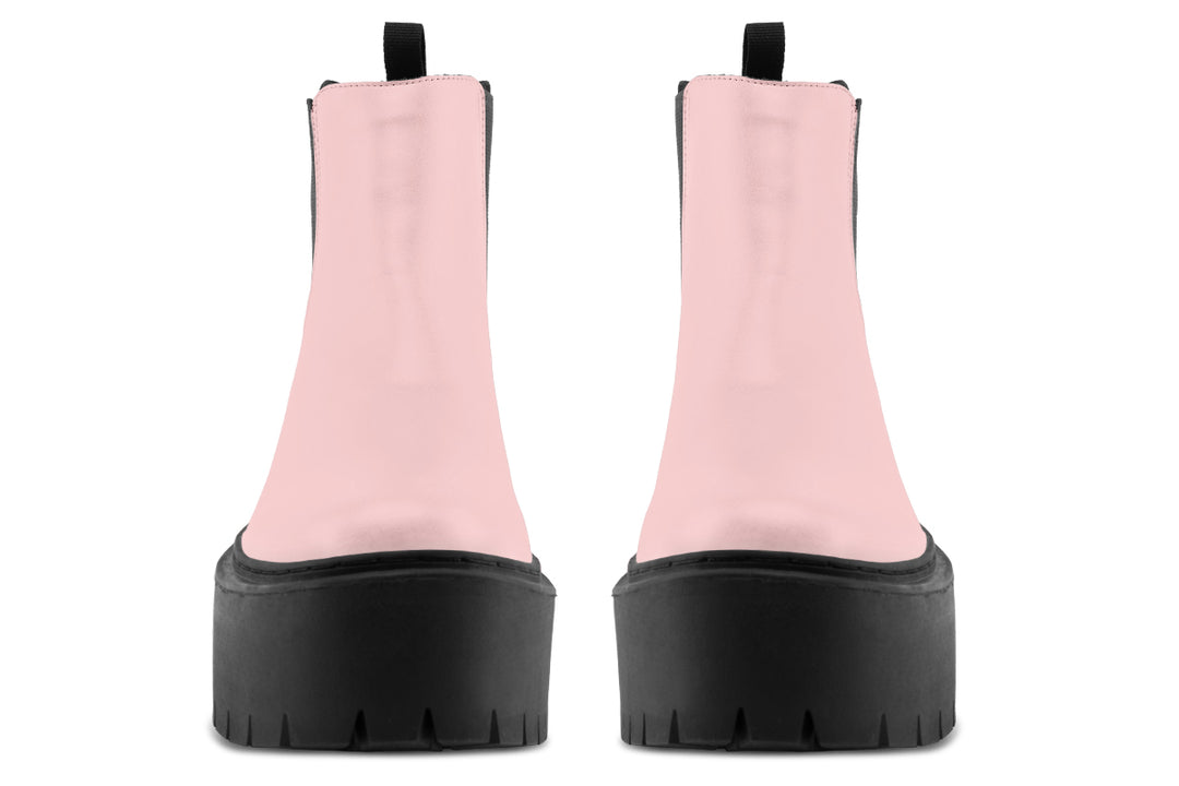 Rose Quartz Platform Chelsea Boots