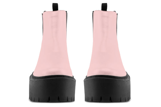 Rose Quartz Platform Chelsea Boots