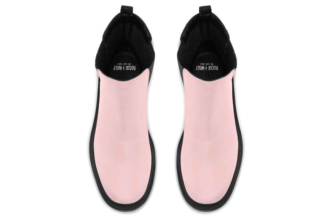 Rose Quartz Platform Chelsea Boots