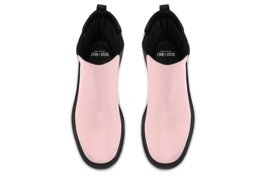 Rose Quartz Platform Chelsea Boots