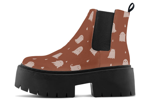 Rosewood Ghost Party Platform Chelsea Boots