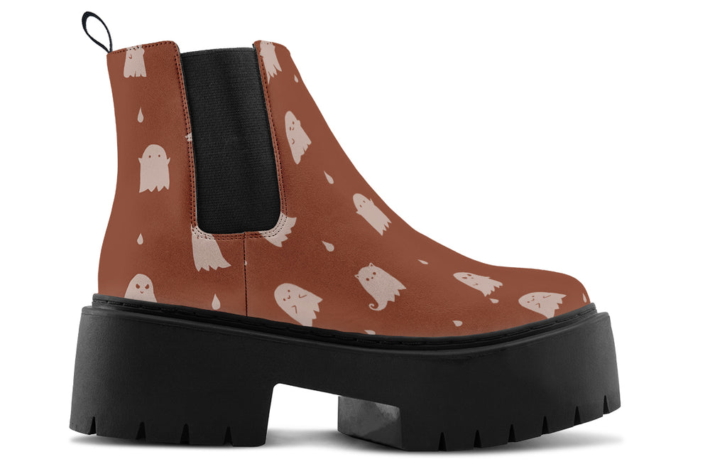 Rosewood Ghost Party Platform Chelsea Boots