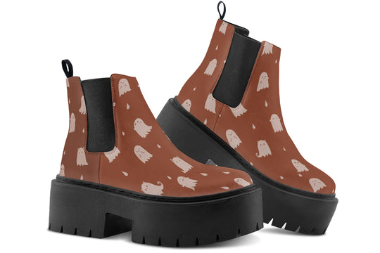 Rosewood Ghost Party Platform Chelsea Boots