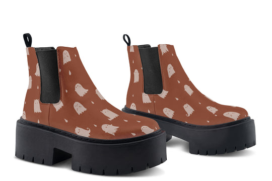 Rosewood Ghost Party Platform Chelsea Boots