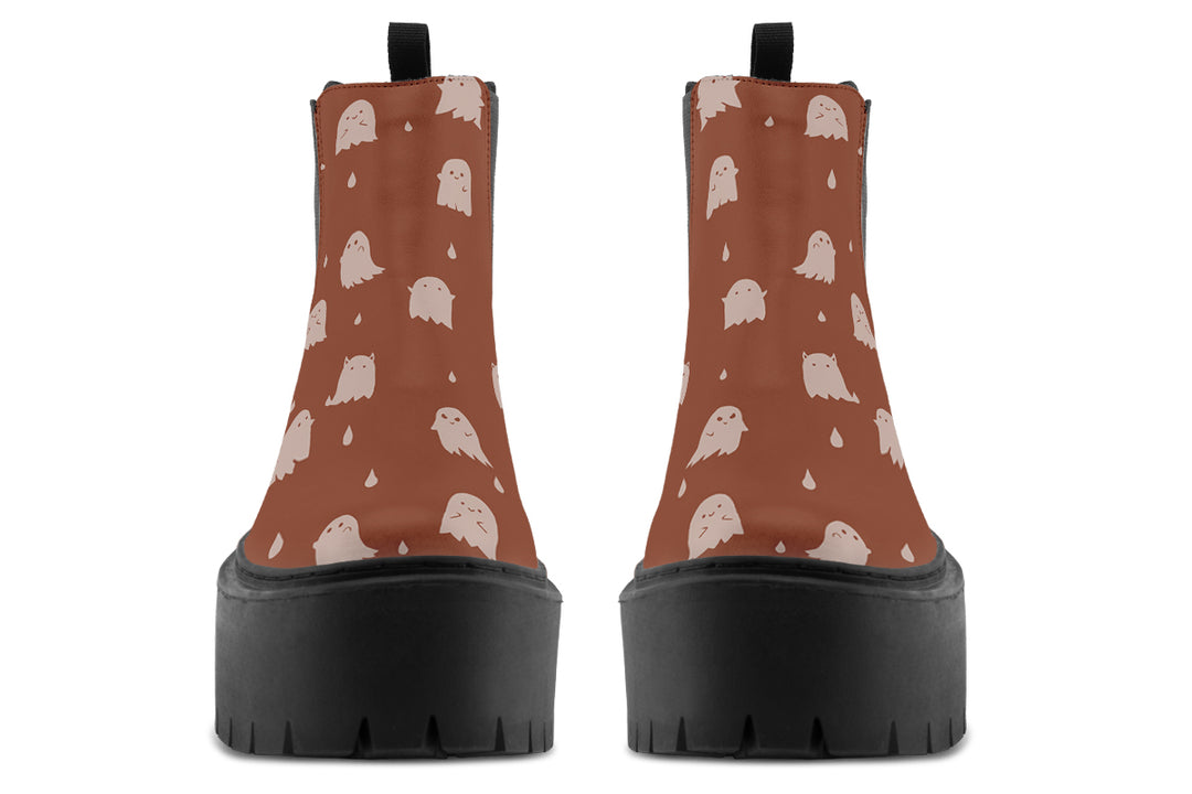 Rosewood Ghost Party Platform Chelsea Boots
