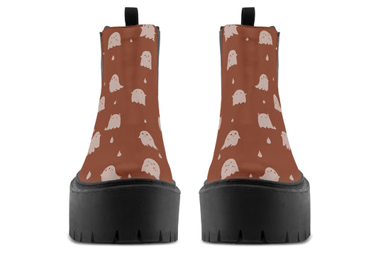 Rosewood Ghost Party Platform Chelsea Boots