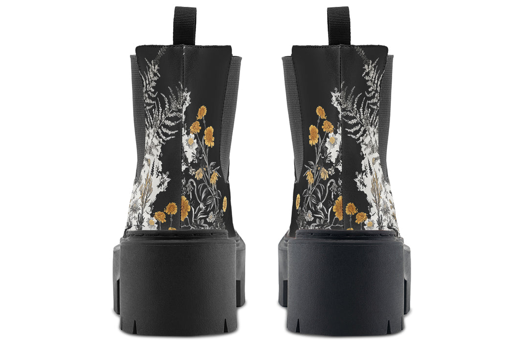 Shadow Ferns Platform Chelsea Boots