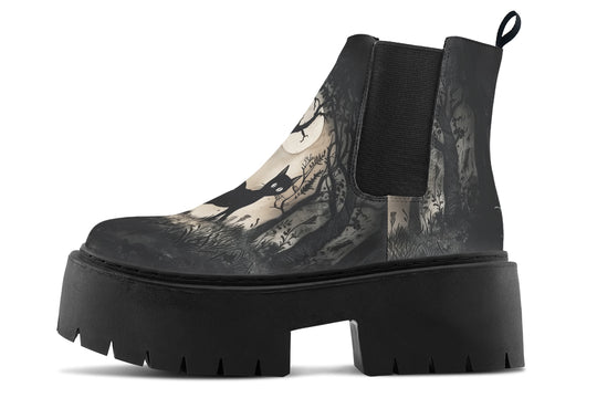Shadows And Whiskers Platform Chelsea Boots