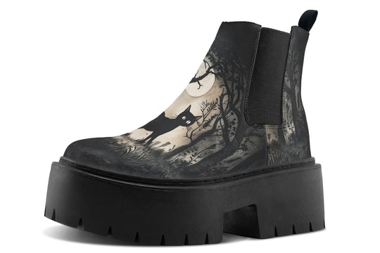 Shadows And Whiskers Platform Chelsea Boots