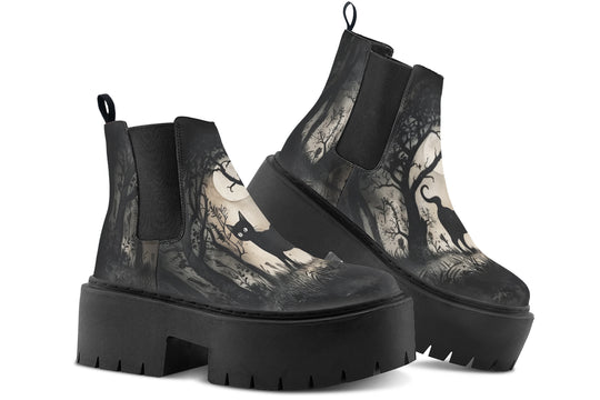 Shadows And Whiskers Platform Chelsea Boots