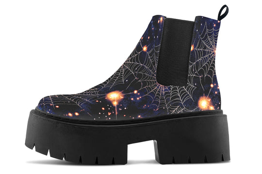 Spiderweb Platform Chelsea Boots