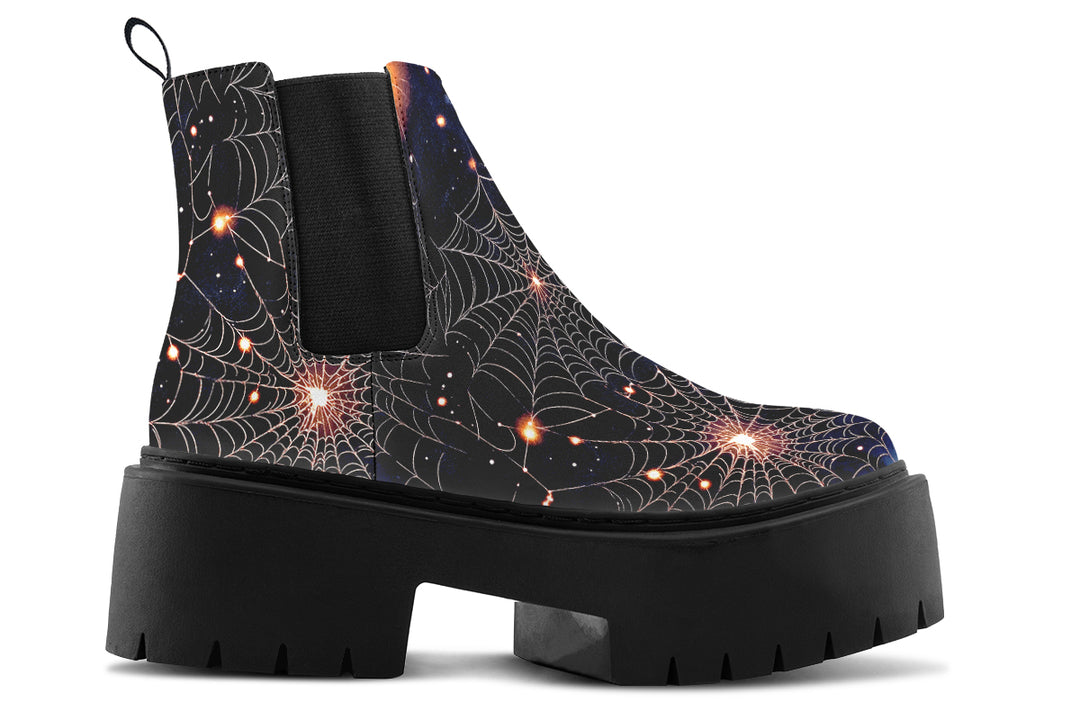 Spiderweb Platform Chelsea Boots