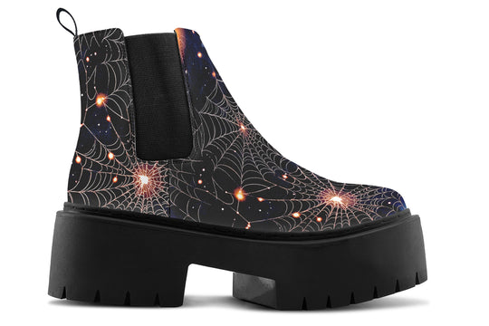 Spiderweb Platform Chelsea Boots