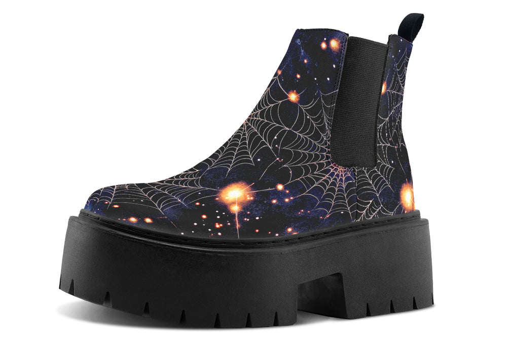 Spiderweb Platform Chelsea Boots