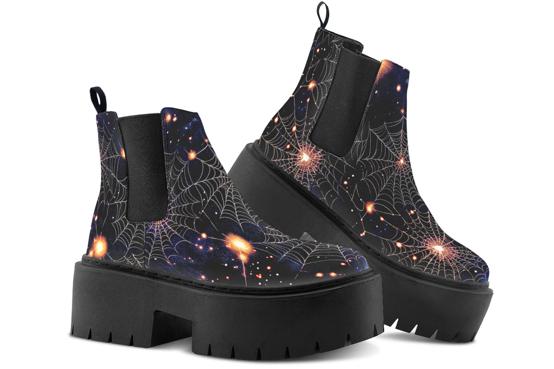 Spiderweb Platform Chelsea Boots