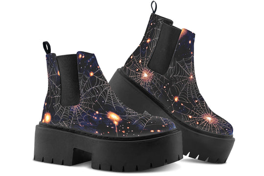 Spiderweb Platform Chelsea Boots