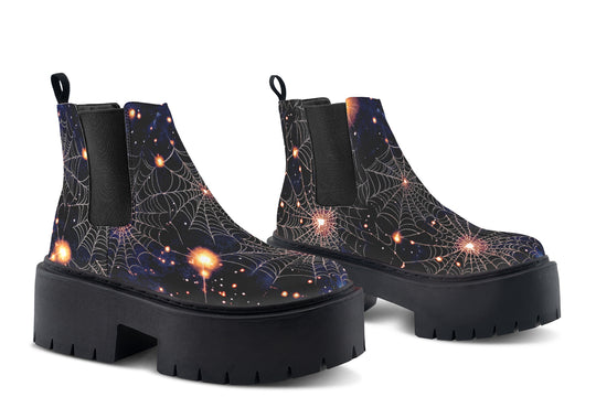 Spiderweb Platform Chelsea Boots