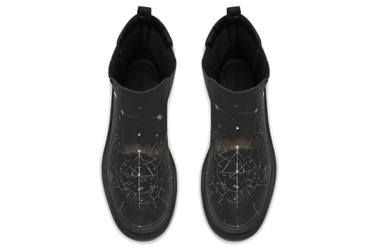 Starlit Wolf Platform Chelsea Boots