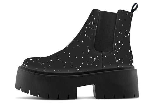 Starry Night Platform Chelsea Boots