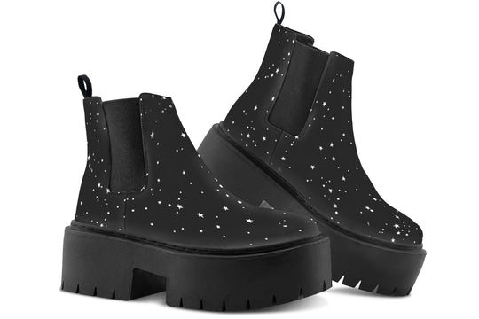 Starry Night Platform Chelsea Boots