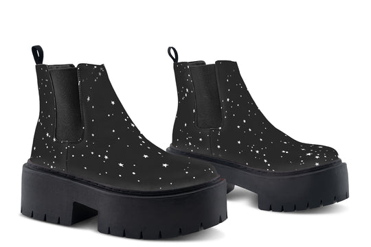 Starry Night Platform Chelsea Boots