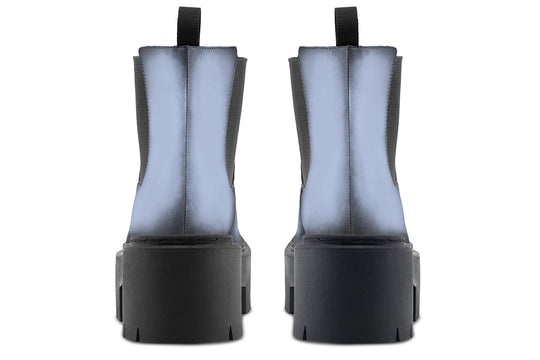 Twilight Blue Platform Chelsea Boots
