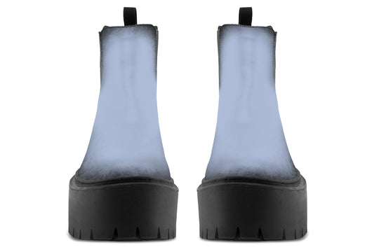 Twilight Blue Platform Chelsea Boots