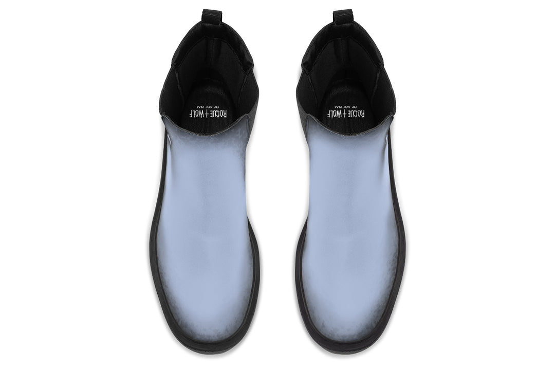 Twilight Blue Platform Chelsea Boots