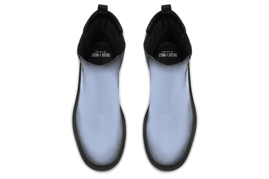 Twilight Blue Platform Chelsea Boots