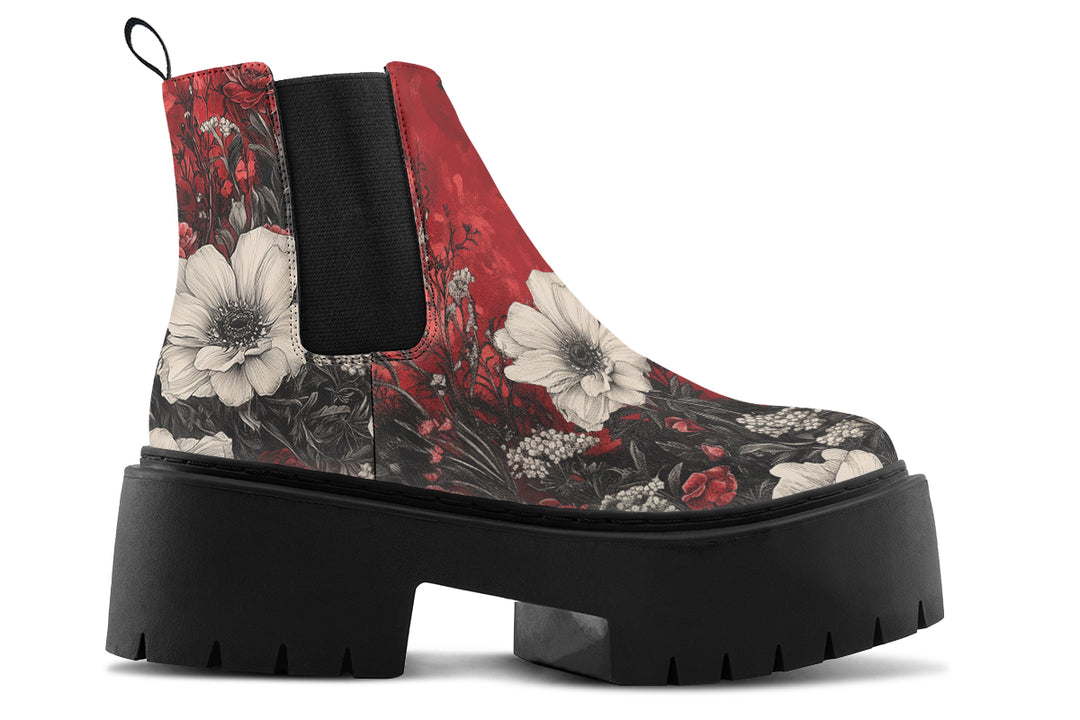 Twilight Cat Platform Chelsea Boots