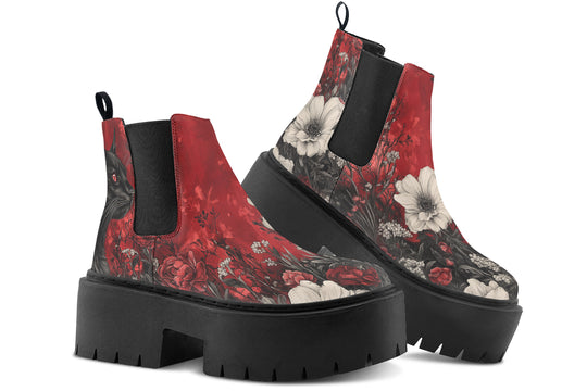 Twilight Cat Platform Chelsea Boots
