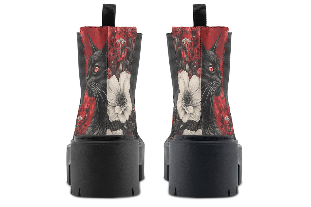 Twilight Cat Platform Chelsea Boots