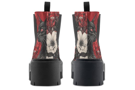 Twilight Cat Platform Chelsea Boots