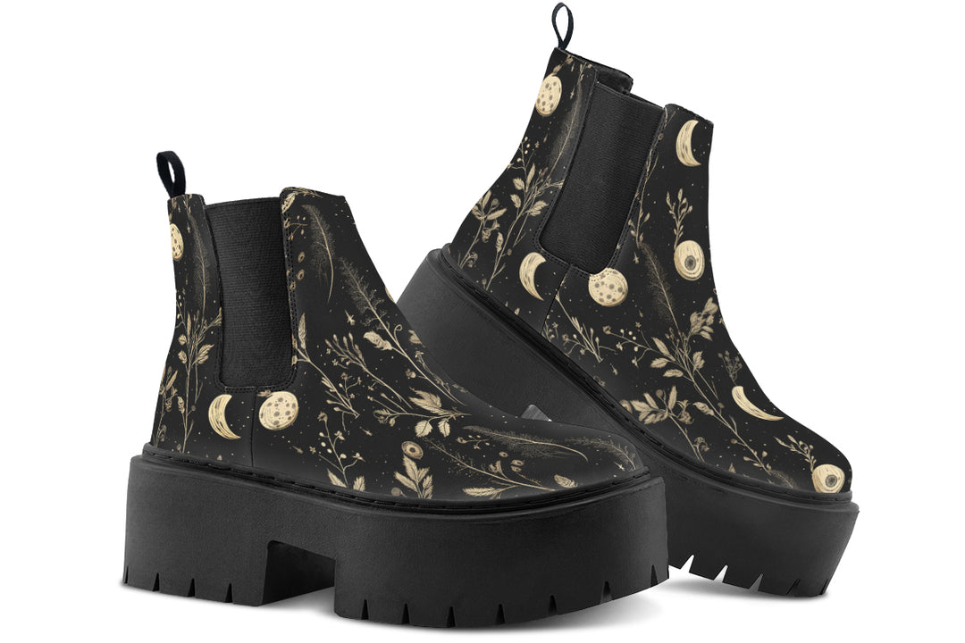 Twilight Garden Platform Chelsea Boots
