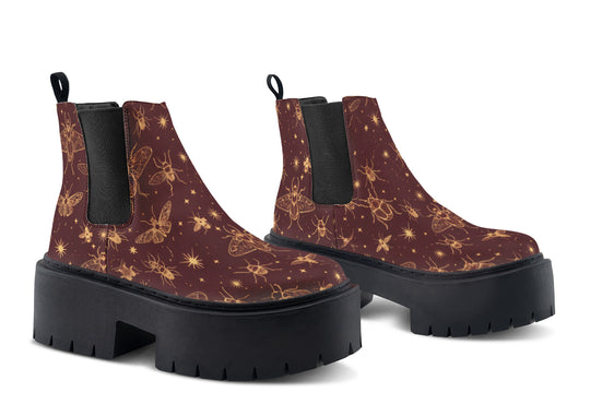Umbral Wings Platform Chelsea Boots